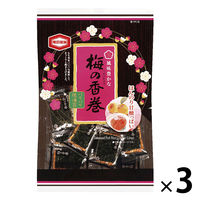 亀田製菓　梅の香巻　47g　3袋　おつまみ　せんべい