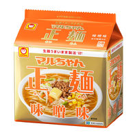 東洋水産　マルちゃん正麺 味噌味 袋麺　1パック（5食入）