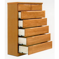 【設置込】サン キリーナ ハイチェスト 幅900×奥行450×高さ1420ｍｍ ナチュラル 22022 1台（直送品）