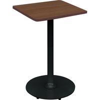 【組立設置込】コクヨ フランカ テーブル 角形単柱脚 幅450×奥行450×高さ720mm ブラウンオールナット×ブラック 1台（直送品）