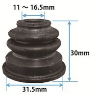 JTC 汎用ボールジョイントブーツ 2個入り JTCDB012A 1個(2個)（直送品）