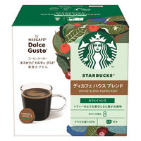 スターバックス ネスカフェ ドルチェ グスト 専用カプセル ディカフェ ハウス ブレンド 1箱（12杯分）