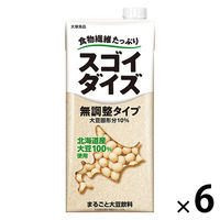 大塚食品 スゴイダイズ 無調整タイプ 1000ml 1箱（6本入）