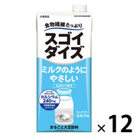 大塚食品 スゴイダイズ ミルクのようにやさしいミルク味 1000ml（栄養機能食品（ビタミンD）） 1セット（12本）