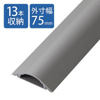 エレコム 床用モール （長サ1m・グレー） LD-GA1507/LG 1個（わけあり品）