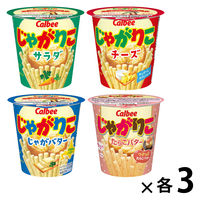 ポテトスティック 食べきりサイズ おつまみ 人気4種アソート 55g 1セット（1個×12）