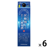 月桂冠 炭酸割りでおいしい純米酒 1.8L パック 1セット（1本×6） 日本酒