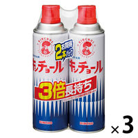 キンチョール ハエ 蚊 駆除 殺虫剤 トコジラミ 対策 スプレー 450mL 1セット（1パック（2本入）×3） KINCHO キンチョー