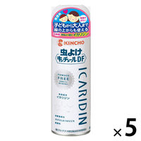 虫よけキンチョール ディートフリー 虫よけスプレー パウダーフリー 無香料 200ml 1セット（5本入） イカリジン KINCHO キンチョー
