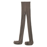 無印良品 レディース 婦人 足なり直角 かかとに合う リブ編みタイツ 婦人Ｓ モカブラウン 良品計画