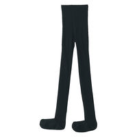 無印良品 レディース 婦人 足なり直角 かかとに合う リブ編みタイツ 婦人Ｌ 黒 良品計画