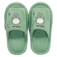 スリッパ 子供用 となりのトトロ もりのかぜ グリーン 約18cm 1足
