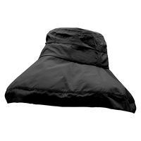 アルファックス UVプロテクト サファリハット シャイン ブラック AP-440703 1個（直送品）