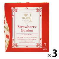 神戸紅茶 More Cup of Tea ストロベリーガーデン 1セット(1箱(7バッグ入)×3) 個包装