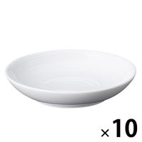 【まとめ買いセット】無印良品 白磁小皿 約直径１０×高さ２ｃｍ 1セット（1枚×10） 良品計画
