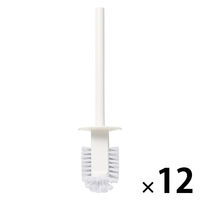【まとめ買いセット】無印良品 トイレ用替えブラシ 約幅7×奥行7×高さ36cm 1セット（1個×12） 良品計画