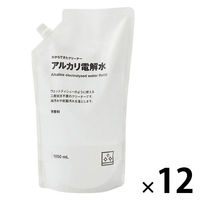 【まとめ買いセット】無印良品 水からできたクリーナー アルカリ電解水 詰替え用 １０５０ｍｌ 1セット（1個×12） 良品計画