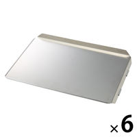 【まとめ買いセット】無印良品 ステンレス水切り用傾斜トレー 約39.5×27.5×3cm 1セット（1個×6） 良品計画