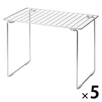 【まとめ買いセット】無印良品 ステンレスシンク下収納ラック 大 約幅37×奥行24×高さ28cm 1セット（1個×5） 良品計画