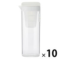 【まとめ買いセット】無印良品 横置きできる ストレーナー付き冷水筒 冷水専用約1L 1セット（1個×10） 良品計画