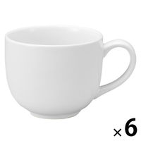 【まとめ買いセット】無印良品 日常の器 コーヒーカップ 白 約250mL 1セット（1個×6） 良品計画