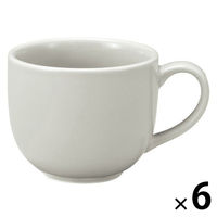 【まとめ買いセット】無印良品 日常の器 コーヒーカップ グレーベージュ 約250mL 1セット（1個×6） 良品計画