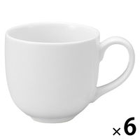 【まとめ買いセット】無印良品 日常の器 デミタスカップ 白 約130mL 1セット（1個×6） 良品計画