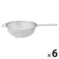 【まとめ買いセット】無印良品 ステンレス 手付きザル 約幅19.5×長さ34cm 1セット（1個×6） 良品計画