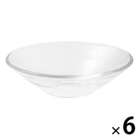 【まとめ買いセット】無印良品 ソーダガラス 浅鉢 小 約直径16cm 1セット（1個×6） 良品計画