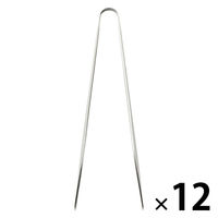 【まとめ買いセット】無印良品 ステンレス つまめるミニトング 約長さ14.5×幅2.5cm 1セット（1個×12） 良品計画