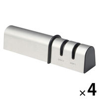 【まとめ買いセット】無印良品 二段階仕上げ シャープナー 約幅17×奥行4.5×高さ4.5cm 1セット（1個×4） 良品計画