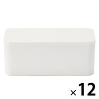 【まとめ買いセット】無印良品 広口で取り出しやすい ウェットティシューケース 1セット（1個×12） 良品計画