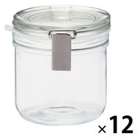 【まとめ買いセット】無印良品 ソーダガラス密封ビン 約500ml 1セット（1個×12） 良品計画