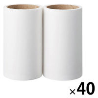 【まとめ買いセット】無印良品 衣類クリーナー用替えテープ 約幅8cm 40周 2本組 1セット（1個（2本組）×40） 良品計画