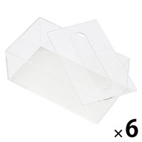 【まとめ買いセット】無印良品 アクリルティシューボックス ソフトパックティシュー用 1セット（1個×6） 良品計画