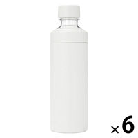【まとめ買いセット】無印良品 ステンレス 炭酸にも使える 保冷ボトル 白 600mL 1セット（1個×6） 良品計画