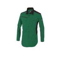 ジーベック バイオエコTCストレッチ長袖シャツ 1533ー60 ー 4Lーグリーン 1533 1着（直送品）