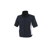 ジーベック 裏綿ストレッチ半袖ブルゾン 1511ー111ー LLーノウコン 1511 1着（直送品）