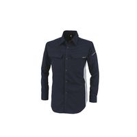 ジーベック 裏綿ストレッチ長袖シャツ 1513ー111ー LLーノウコン 1513 1着（直送品）