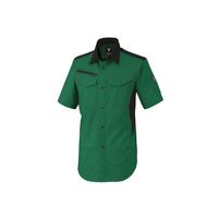 ジーベック バイオエコTCストレッチ半袖シャツ 1532ー60 ー Lーグリーン 1532 1着（直送品）