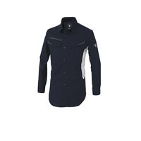 ジーベック バイオエコTCストレッチ長袖シャツ 1533ー19 ー 4Lーディープネイビー 1533 1着（直送品）