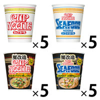 日清食品 魔改造カップヌードル＆定番 食べ比べ アソート もつ鍋しょうゆ/海鮮もんじゃ/レギュラー/シーフード計20食 セット