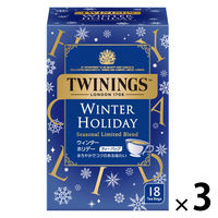 片岡物産 トワイニング ウィンターホリデー 1セット(1箱(18バッグ入)×3) 個包装