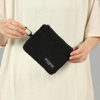 ボアスクエアポーチ ブラック LAKOLE/ラコレ