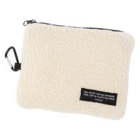 ボアスクエアポーチ ホワイト LAKOLE/ラコレ