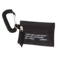 ポーチ　ロープ巻きカラビナポーチ ブラック LAKOLE/ラコレ