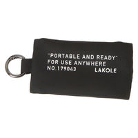 ポーチ　撥水 WRミニスライドポーチ ブラック LAKOLE/ラコレ