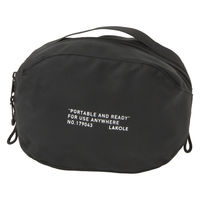 ポーチ　撥水 WR持ち手付きポーチ ブラック LAKOLE/ラコレ