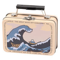 (世界の名作)ミニトランク 神奈川沖浪裏 小物収納　LAKOLE/ラコレ