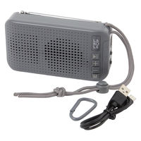 FMラジオ&ワイヤレススピーカー ブラック LAKOLE/ラコレ